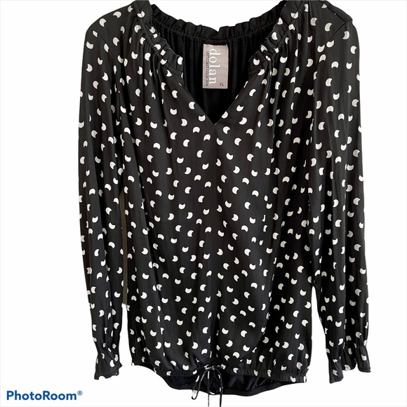 Anthropologie Dolan Black Top XS - Picture 2 of 6